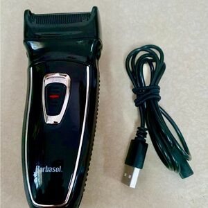 Rechargeable Foil Razor Shaver Pop Up Trimmer Stainless Steel Blades -Barbasol